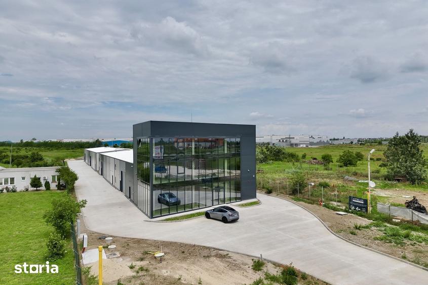 Spa?iu logistic nou, cu 4 hale plus showroom ?i spa?iu birouri P+2 - 4