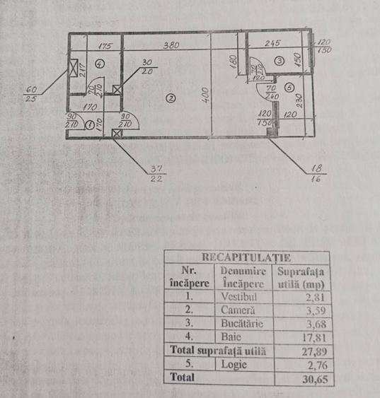 Garsonieră semidecomandată în Baba Novac