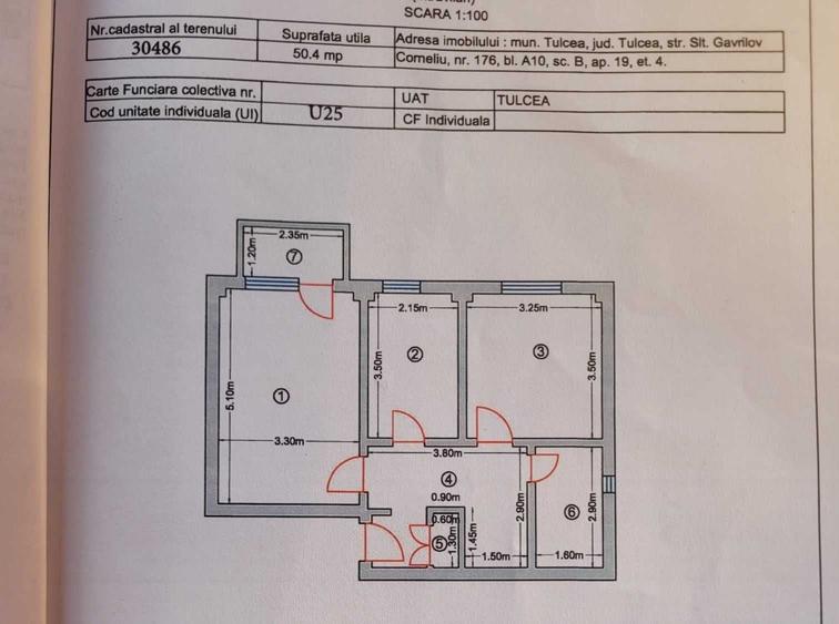 Apartament cu 2 camere decomandat în Piața Nouă