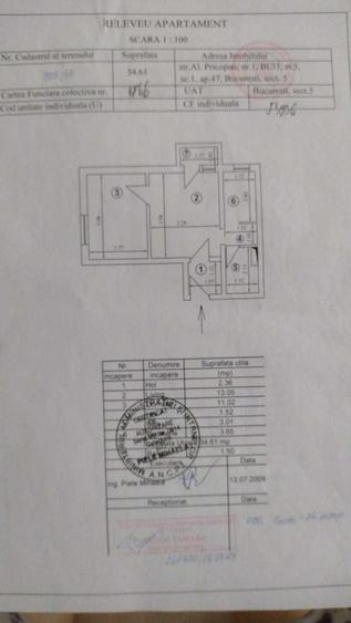 Apartament cu 2 camere semidecomandat în Sebastian