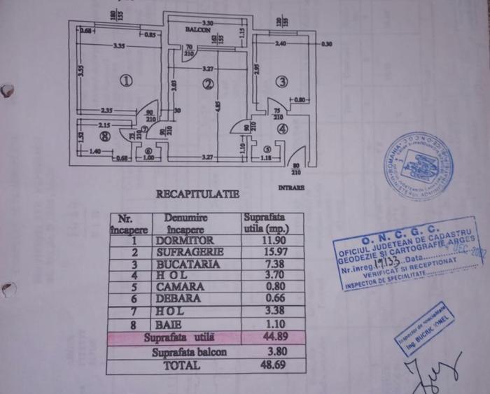 Apartament cu 2 camere semidecomandat, mobilat în Sud