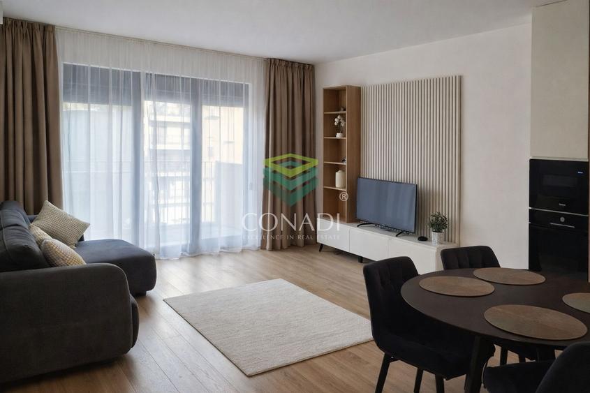 Apartament cu 2 camere semidecomandat, mobilat în Domenii