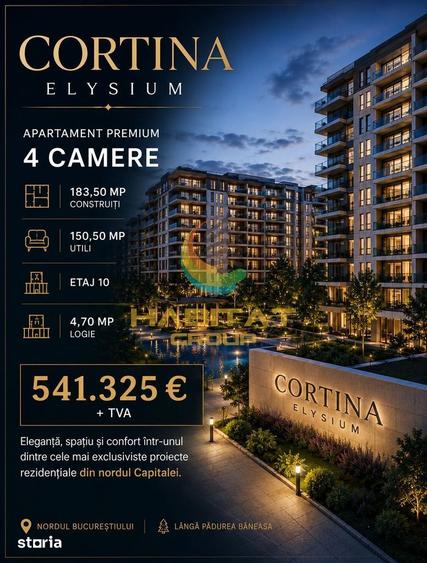 VanCORTINA ELYSIUM | Apartament 4 camere | 183,5 mp | Etaj 10 - 5