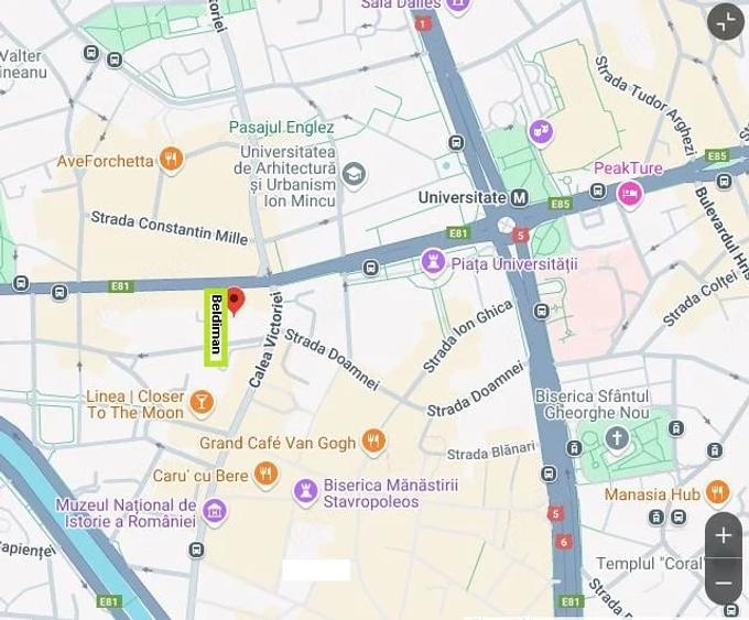 Apartament cu 3 camere decomandat în Calea Victoriei