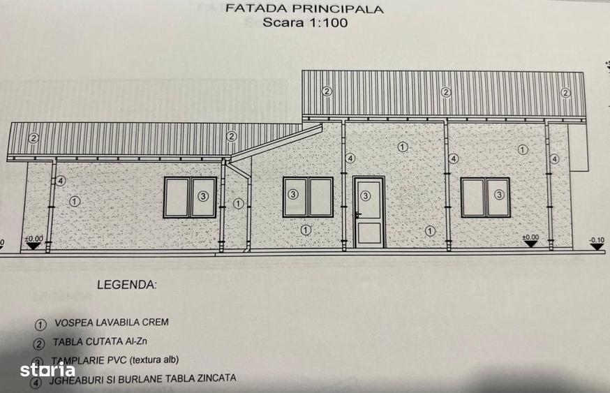 Casă cu 4 camere în Daia