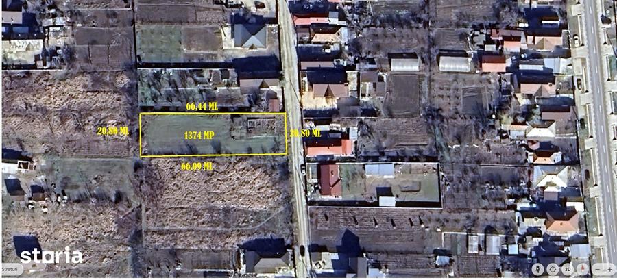 Teren de 1374 mp, în Curtișoara
