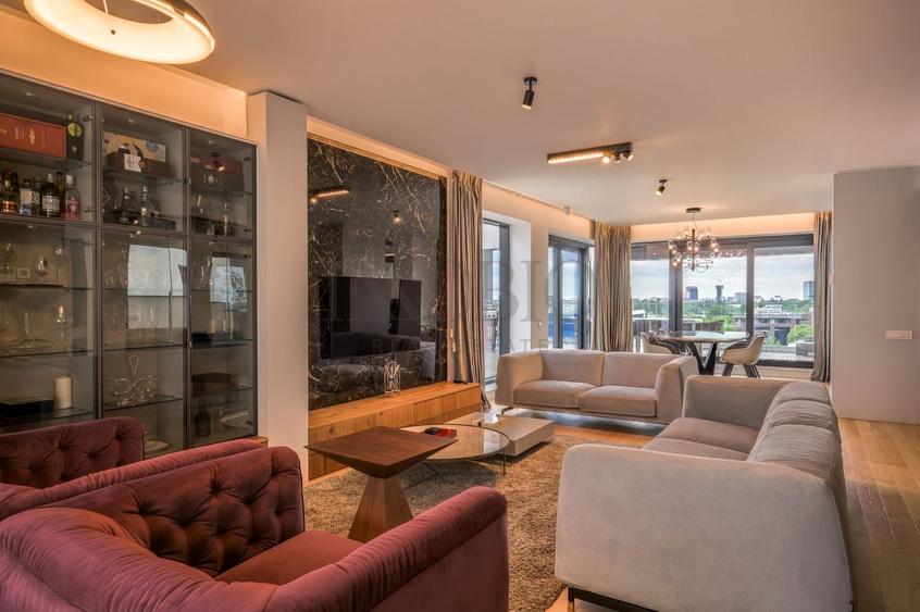 Apartament cu 4 camere, mobilat în Herăstrău