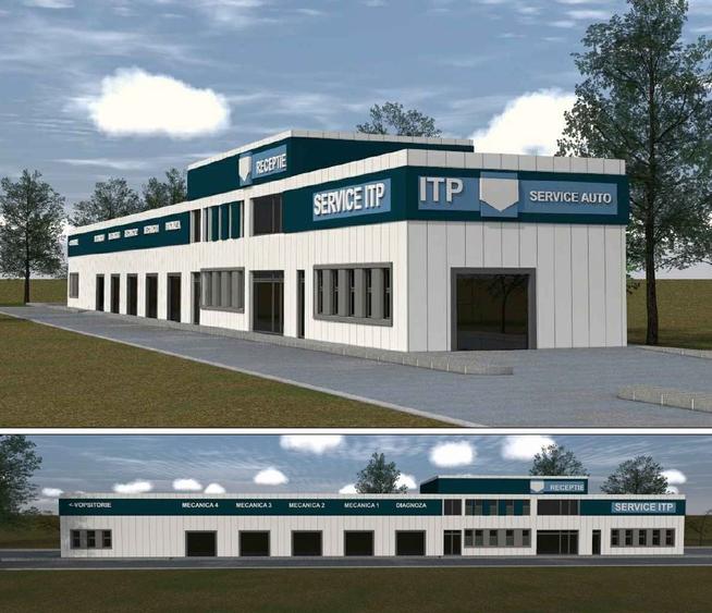 Spațiu industrial, de 592 mp, în Domnești