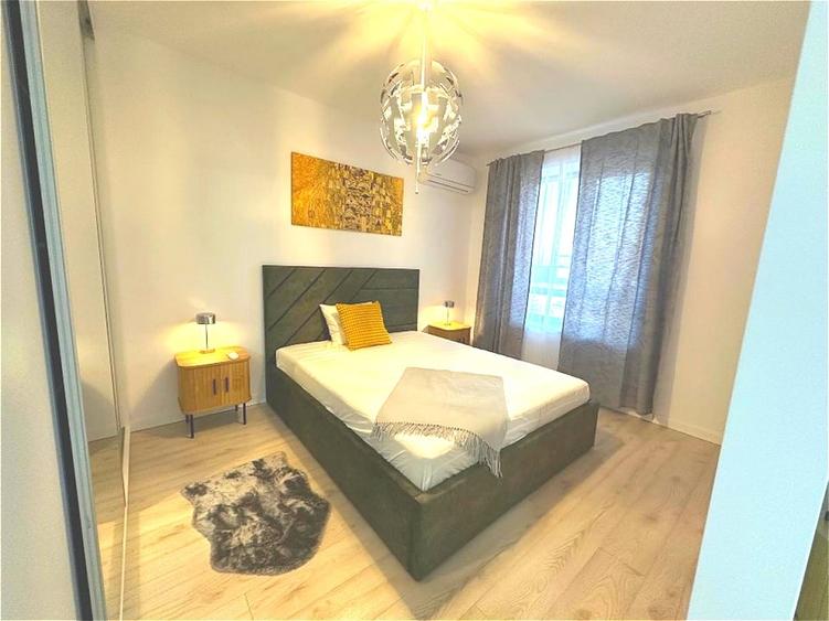 Apartament cu 2 camere semidecomandat, mobilat în Băneasa