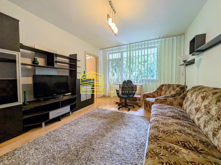 Apartament cu 2 camere semidecomandat, mobilat în Aleea Carpați