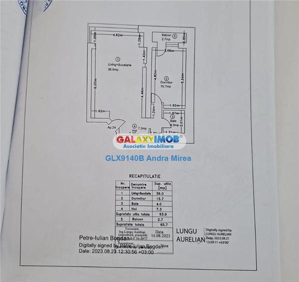 Apartament cu 2 camere decomandat, mobilat în Exterior Nord