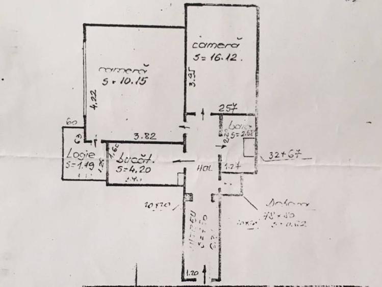 Apartament cu 2 camere decomandate, confort I, 42mp, etaj intermediar, in Manastur - 1
