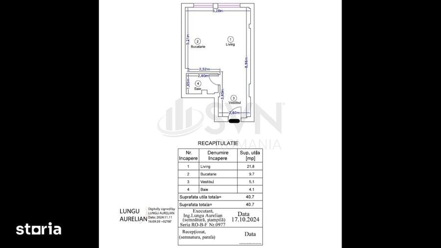 Apartament cu 2 camere în Central