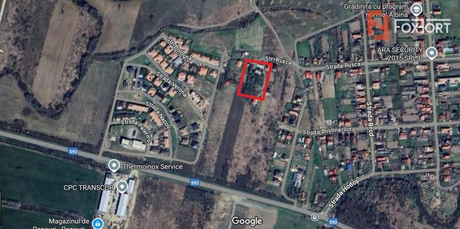 Teren Construcții intravilan de 500 mp, în Albina