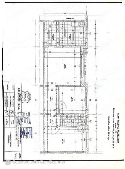 Apartament cu 3 camere semidecomandat în Aradului