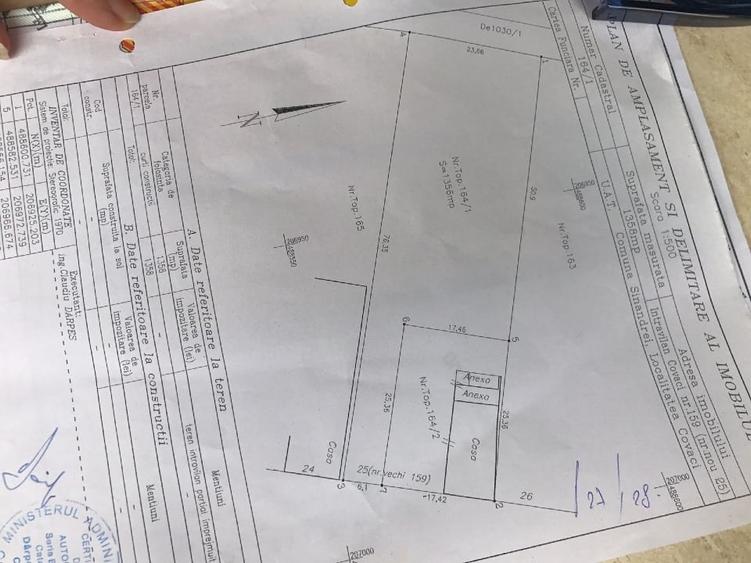 Teren Construcții intravilan de 1356 mp, în Covaci