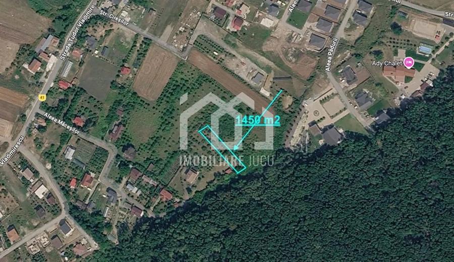 Teren de 1450 mp, în Jucu