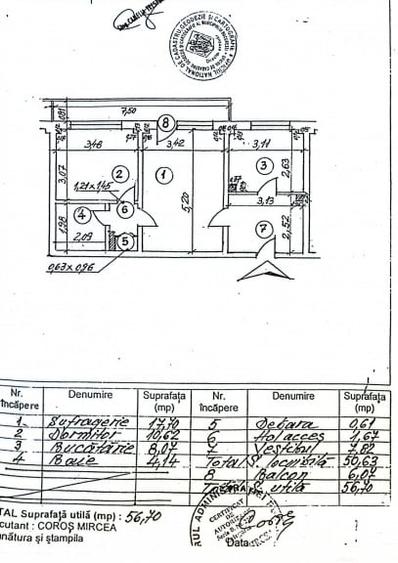 Apartament cu 2 camere decomandat, mobilat în Berceni