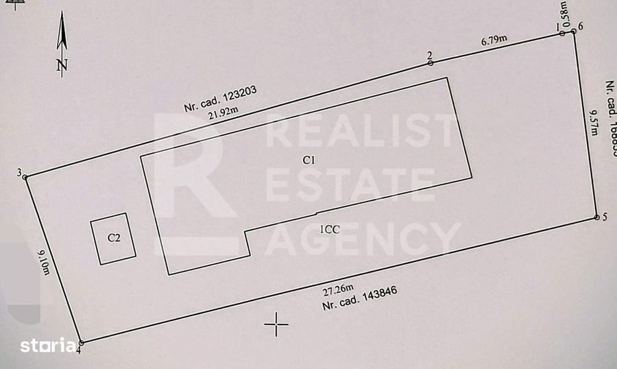 Casă cu 3 camere cu Teren 267 Mp în Moara de Vânt