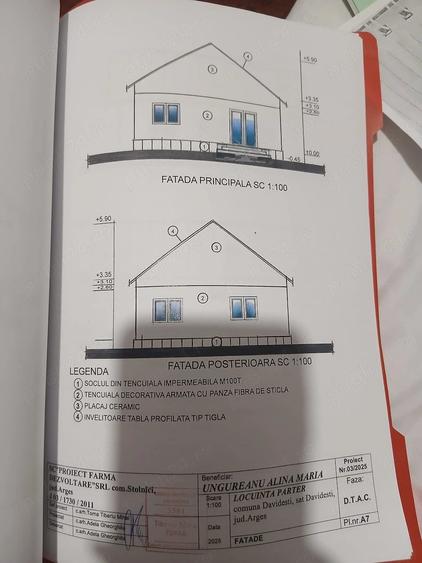 Teren de 858 mp, în Davidești