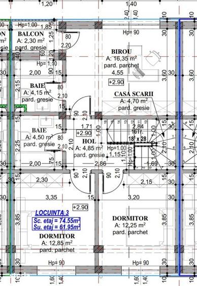 Casă cu 3 camere cu Teren 100 Mp în Central
