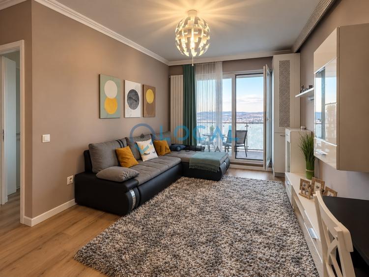 Apartament cu 2 camere semidecomandat, mobilat în Bună Ziua