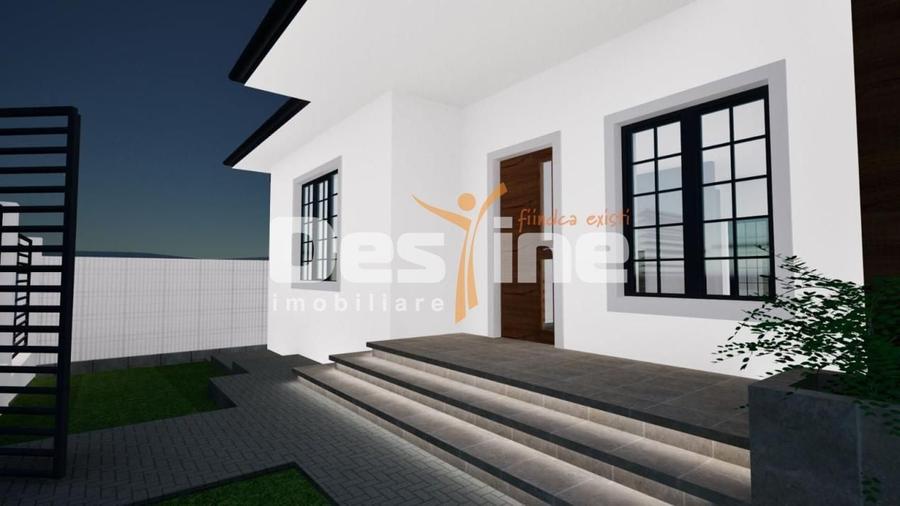 Casă individuală cu 3 camere cu Canalizare în Lumina