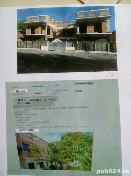Imobiliare casa in rosu alba iulia 1000 mp s+p+1+m 3 camere locuibile 300 m de poarta cetati - 2