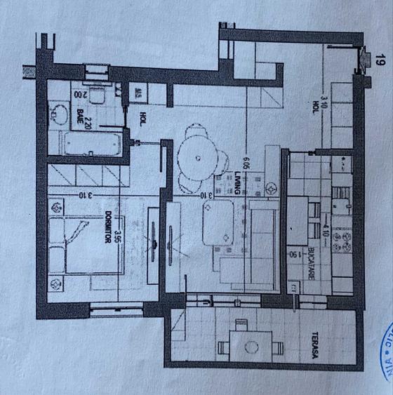 Apartament cu 2 camere decomandat în Rahova