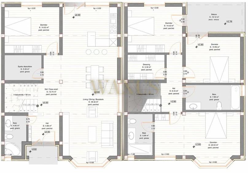 Duplex cu 5 camere cu Canalizare în Gheorgheni