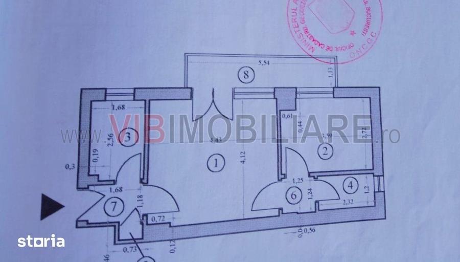 Apartament cu 2 camere semidecomandat în Gara de Nord