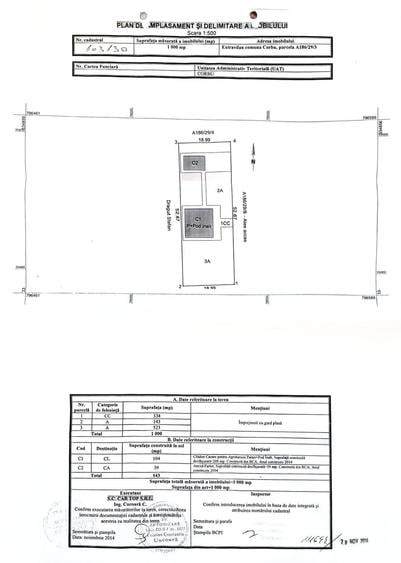 Casă cu 10 camere cu Teren 100 Mp în Corbu