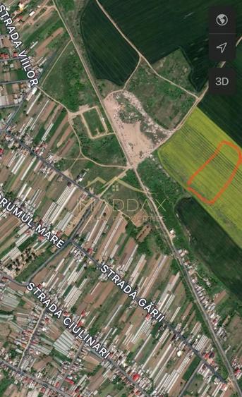 Teren Construcții intravilan de 1439 mp, în Crețești