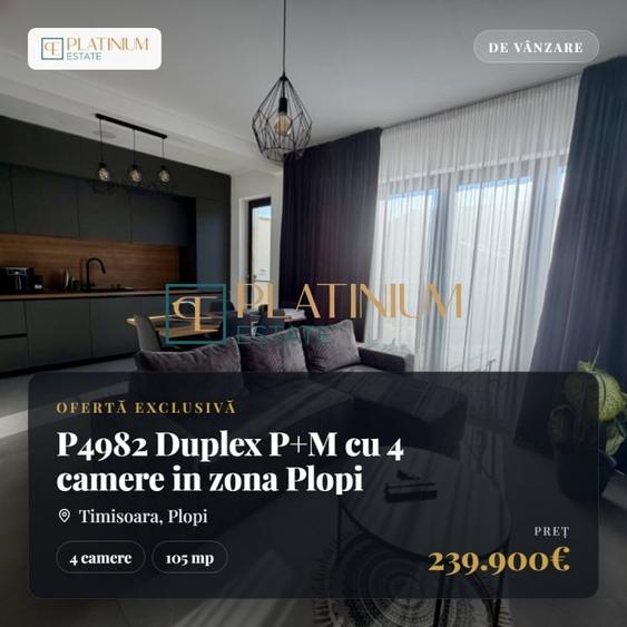 Duplex cu 4 camere cu Canalizare în Plopi