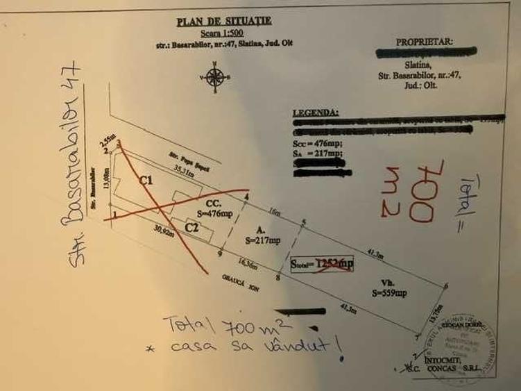Teren de 700 mp, în Ultracentral
