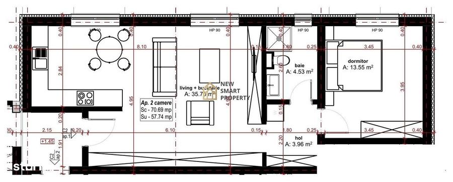 De vanzare apartamente NOI cu 2 camere Dimitrie Anghel - 5