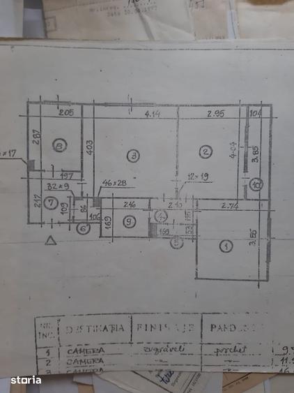 Apartament cu 3 camere în 1 Mai