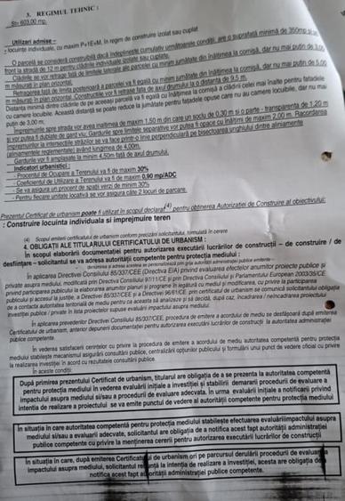 Teren Construcții intravilan de 603 mp, în Valea Lupului