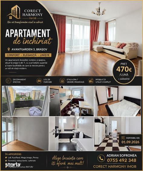 Apartament 2,5 camere, parcare, Avantgarden 3 Brasov - 11