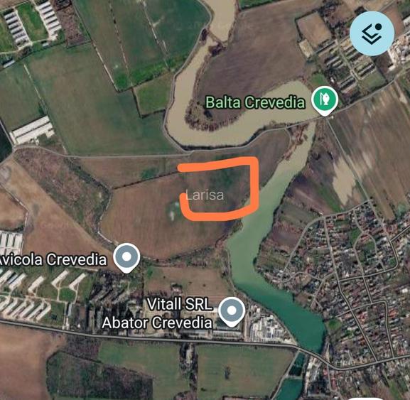 propun spre vinzare teren 9843 mp trei deschideri cu vedere spre lac