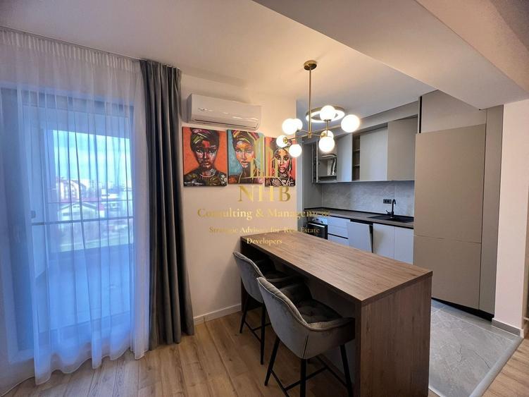 Apartament cu 2 camere nedecomandat, mobilat în Doamna Ghica