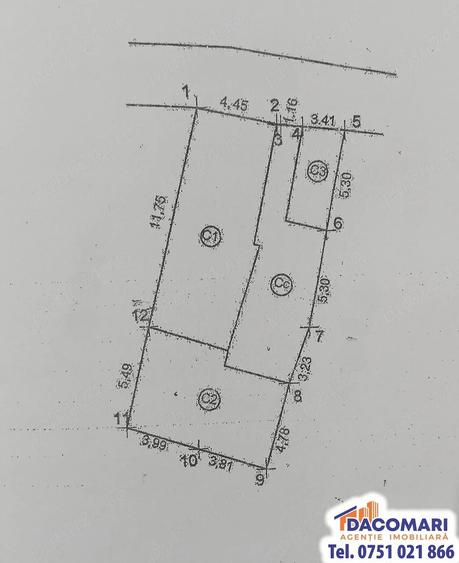 Casă cu 2 camere cu Teren 143 Mp în Port