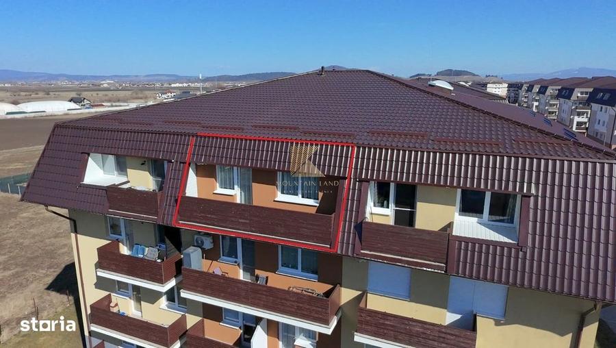 Apartament cu 2 camere nedecomandat în Sânpetru