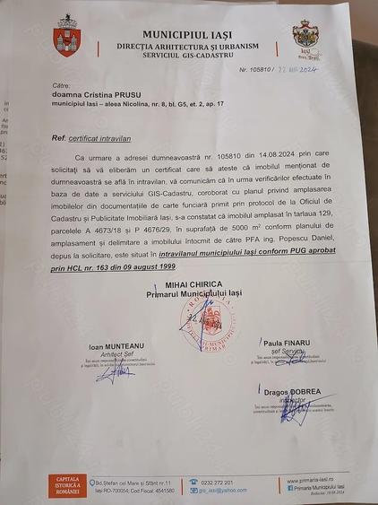 Teren de 5000 mp, în Tomești