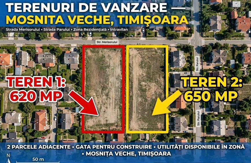 Teren Construcții de 1270 mp, în Moșnița Veche