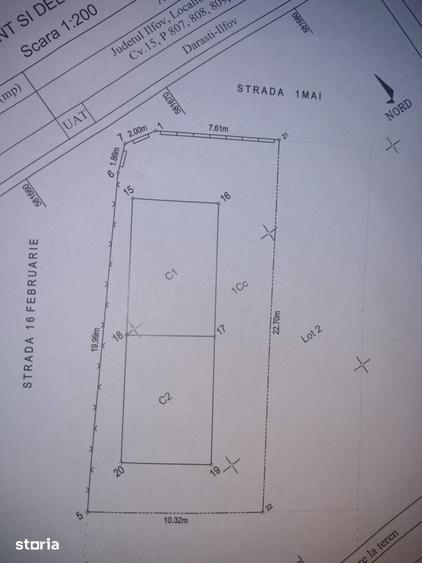 Casă cu 2 camere cu Teren 300 Mp în Dărăști-Ilfov