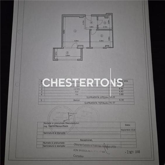 Apartament cu 2 camere semidecomandat în Chiajna