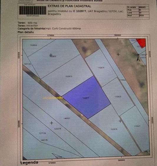 Teren agricol intravilan de 600 mp, în Nord-Vest