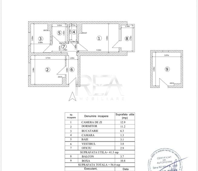 Apartament cu 2 camere semidecomandat, mobilat în Floreasca