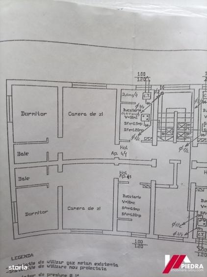Apartament cu 2 camere decomandat în Cedonia